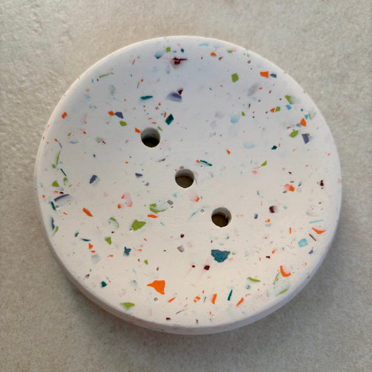 Terrazzo Jesmonite Shower Steamer Tray