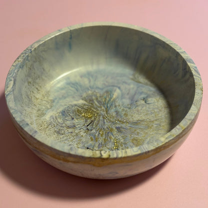 Hand-Marbled Jesmonite Bowl