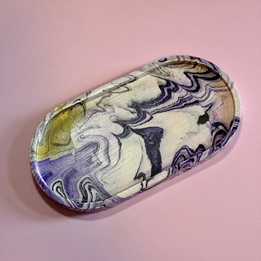 Hand-Marbled Jesmonite Tray